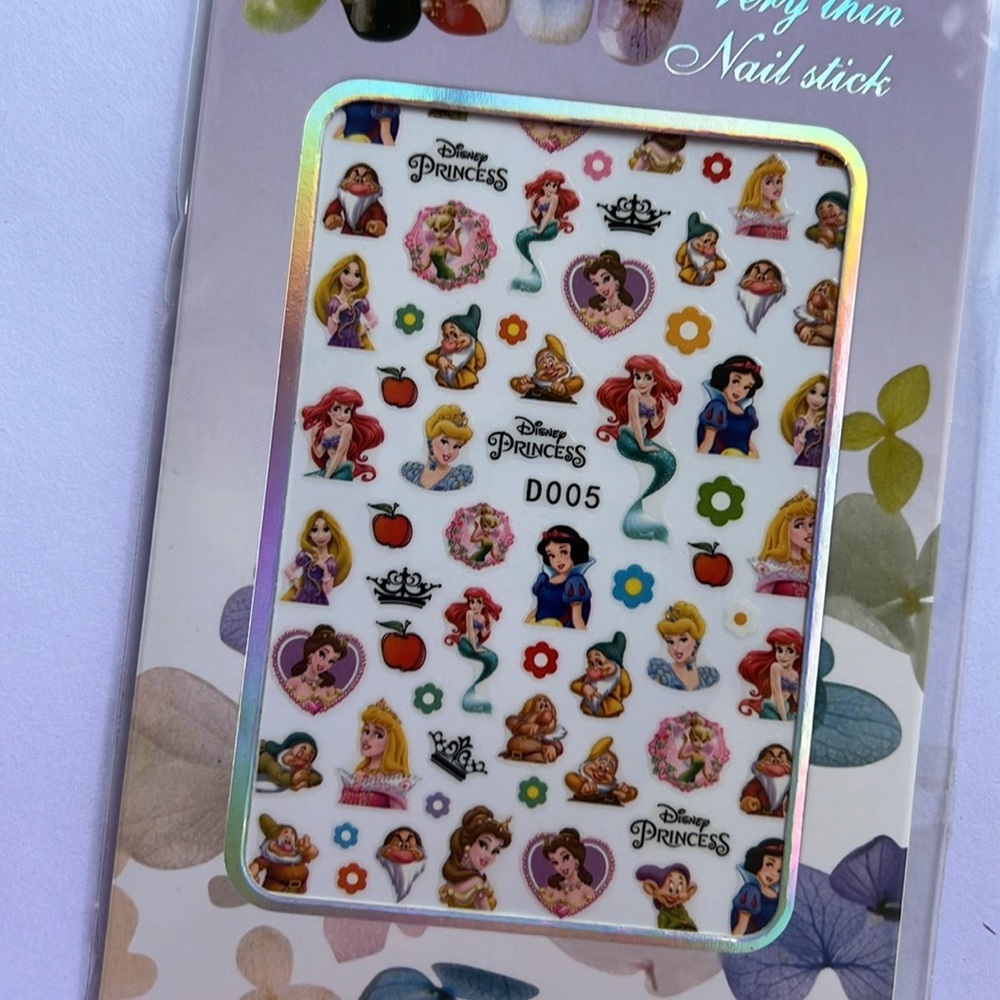 PRINCESS NAIL STICKERS